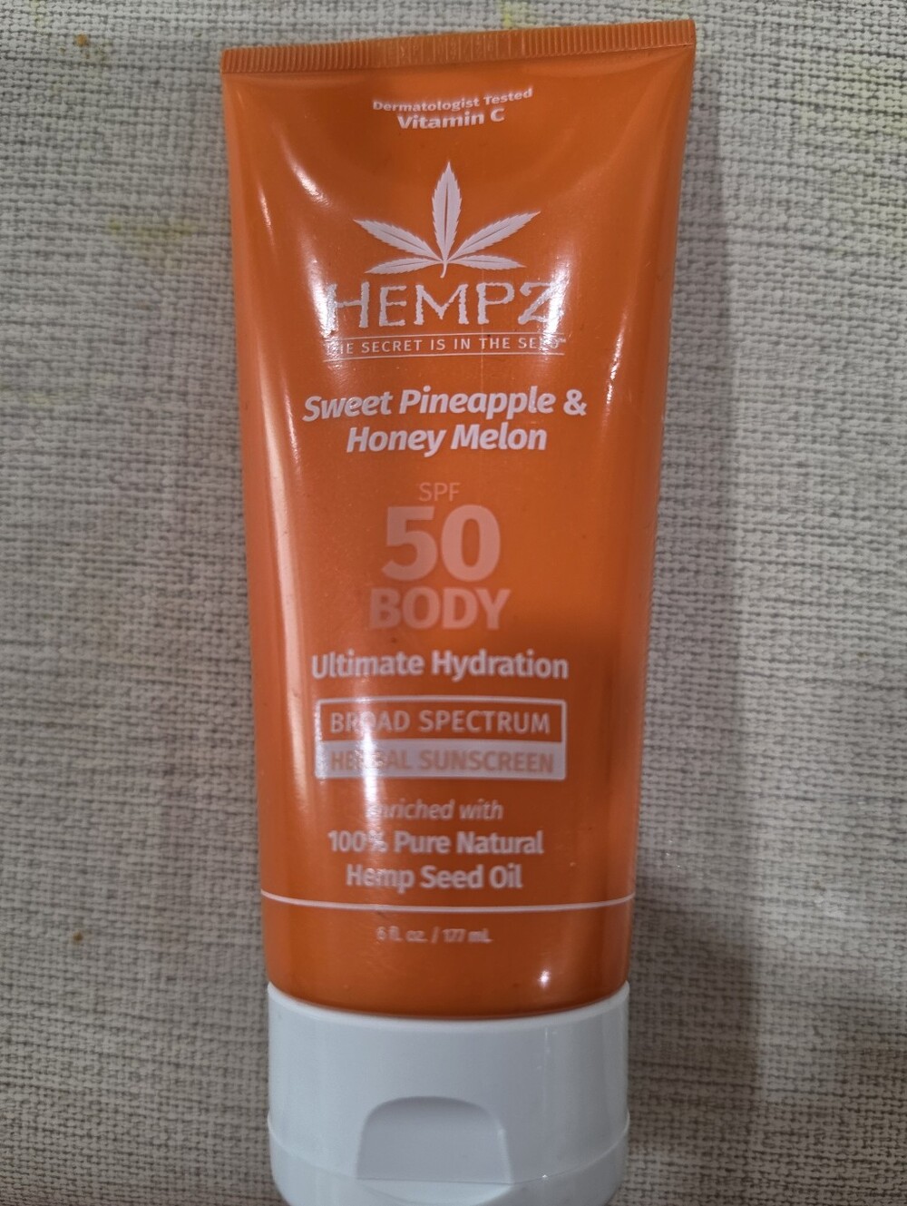 Hempz Orange and White Suncare SPF 50